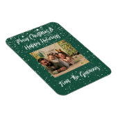 CUSTOM MERRY CHRISTMAS GREETING CARD MAGNET (Rechte Seite)