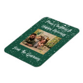 CUSTOM MERRY CHRISTMAS GREETING CARD MAGNET (Linke Seite)