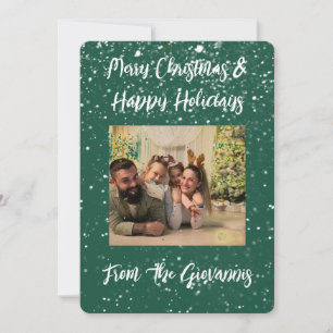 CUSTOM MERRY CHRISTMAS GREETING CARD SAVE THE DATE