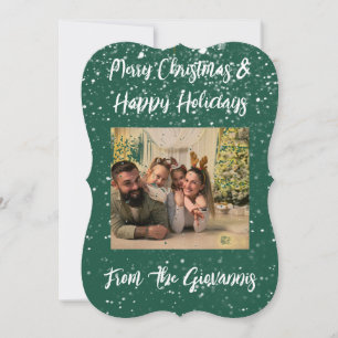 CUSTOM MERRY CHRISTMAS GREETING CARD SAVE THE DATE