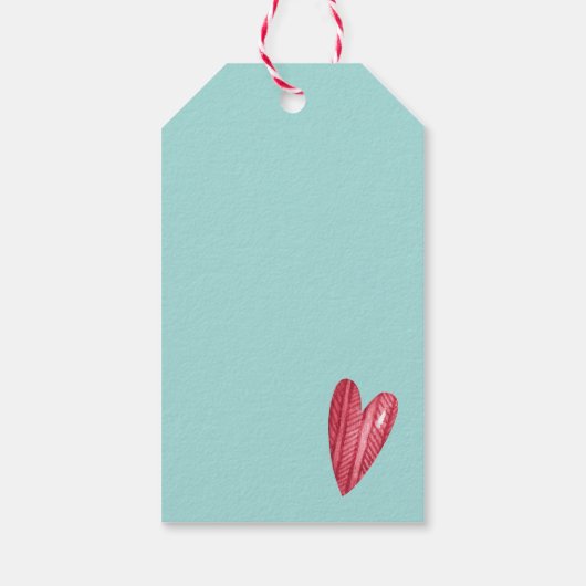 Custom Merry Christmas House in a Jar Geschenktast Geschenkanhänger (Rückseite)