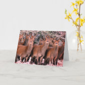 CUSTOM MERRY CHRISTMAS KARTE MIT SCHNEEST (Gelbe Blume)