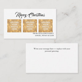 Custom Merry Christmas Photo Business card theme Visitenkarte