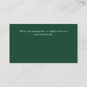 Custom Merry Christmas Photo Card Visitenkarte (Rückseite)