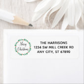 Custom Merry Christmas Rücksendeadresse (Insitu)