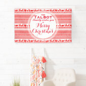 Custom MERRY CHRISTMAS SAASON'S GREETING Banner (Insitu)