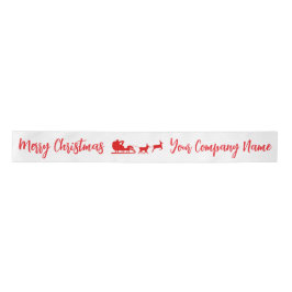 Custom Merry Christmas Satin Ribbon Satinband