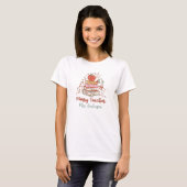 Custom Merry Teacher Retro Christmas T-Shirt (Vorne ganz)