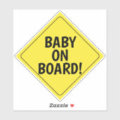 Custom Message Baby an Board Car Aufkleber (Blatt)