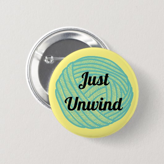 Custom Message Ball of Yarn Button for Knitters (Vorne & Hinten)