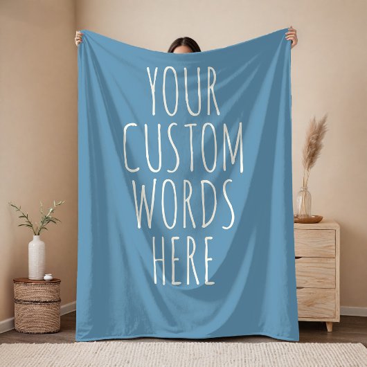 Custom Message Blanket Gift for Mom, Dad & Friends Fleecedecke