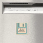 Custom Message Computer Floppy Disk Magnet (In Situ (Geschirrspüler))