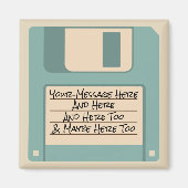 Custom Message Computer Floppy Disk Magnet (Vorne)