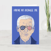 Custom Message Joe Biden Funny Birthday Karte (Vorderseite)