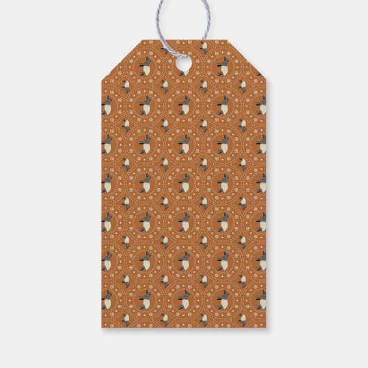 Custom Message Malayan oder Asian Tapir Geschenkanhänger (Rückseite)