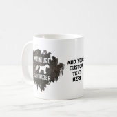 Custom Message Miniature Schnauzer Pet Hund Vater Kaffeetasse (Vorderseite Links)