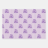 Custom Message New Job Congratulations Gift Geschenkpapier Set (Vorderseite 3)