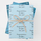 Custom Message New Job Congratulations Gift Geschenkpapier Set (Beispiel)