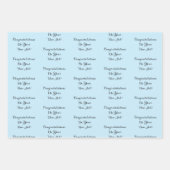 Custom Message New Job Congratulations Gift Geschenkpapier Set (Vorderseite)