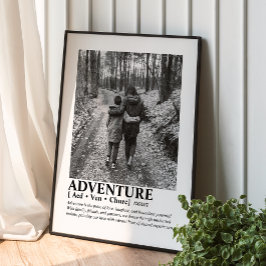 Custom Message Photo Personalized Family Portrait Poster