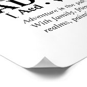 Custom Message Photo Personalized Family Portrait Poster (Ecke)