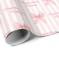Custom Message Pink Coquette Books Herzlichen Glüc