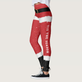 Custom Message Santa Costume Niedlicher Spaß Weihn Leggings