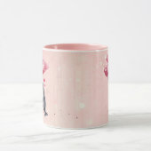 Custom Message Seal Animal Valentine's Day Tasse (Zentrum)