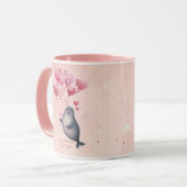 Custom Message Seal Animal Valentine's Day Tasse (Vorderseite Links)