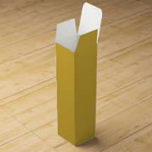 Custom Metallic Gold Colored Wine Geschenkbox