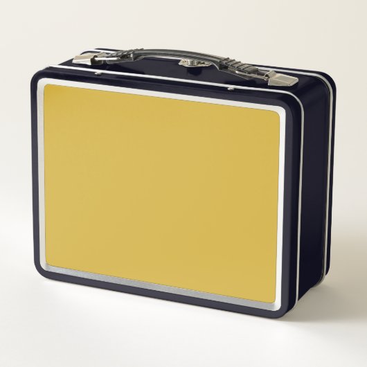 Custom Metallic Gold Lunchbox - Sleek & Functional (Rückseite)