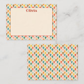 Custom Mexican Cacti Note Card Mitteilungskarte (Vorne/Hinten)