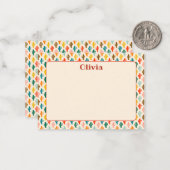 Custom Mexican Cacti Note Card Mitteilungskarte (Vorderseite/Rückseite Beispiel)