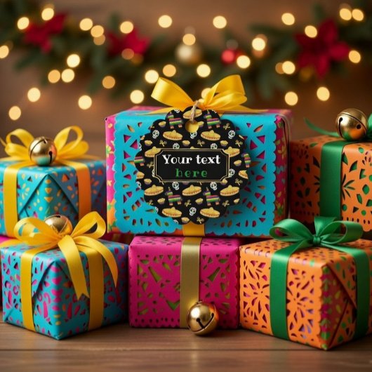 Custom Mexican Fiesta & Día de Muertos Geschenkanhänger