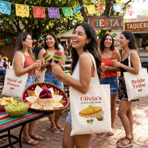 Custom Mexican Fiesta Junggeselinnen-Abschied Tragetasche