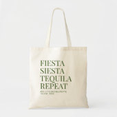 Custom Mexico Wedding Welcome Fiesta Favor Beach Tragetasche (Vorne)