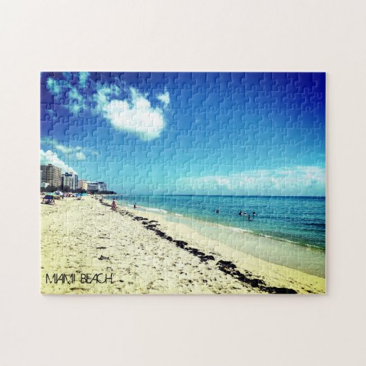 Custom Miami Beach Florida Ruhe und Entspannung Er Puzzle (Horizontal)