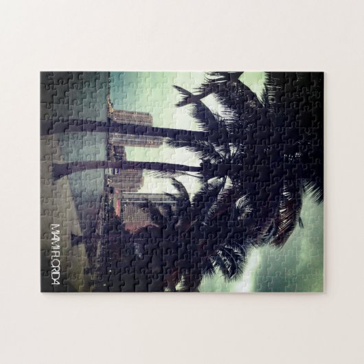 Custom Miami Florida Downtown and Harbour - Erwach Puzzle (Horizontal)