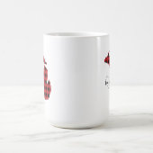 Custom Michigan Zuhause Staat Buffalo Kariert Weih Kaffeetasse (Mittel)