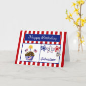 Custom Military Birthday Card - Name & Alter hinzu Karte (Gelbe Blume)