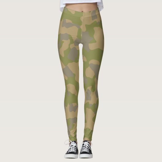 Custom Military Camouflage Style 3 Leggings (Vorderseite)