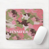Custom Military Green Pink Camouflage Muster Mousepad (Mit Mouse)
