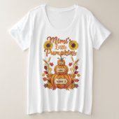 Custom Mimi's Grandkids T-Shirt, Herbstfamilien Große Größe T-Shirt (Design vorne)