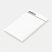 Custom Mini Graph Paper Sticky Notes, 4" x 6" Post-it Klebezettel (angewinkelt)