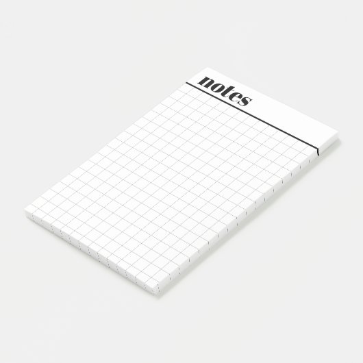 Custom Mini Graph Paper Sticky Notes, 4" x 6" Post-it Klebezettel (angewinkelt)