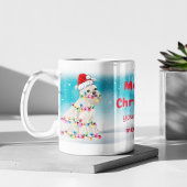 Custom Miniature Schnauzer Frohe Weihnachtsferkel Kaffeetasse