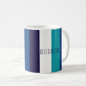 Custom Minimal Best Vater je Vatertag Kaffeetasse (VorderseiteRechts)