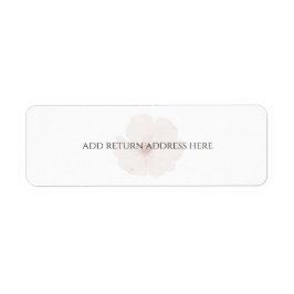 Custom Minimal Blush Garden Floral Wedding