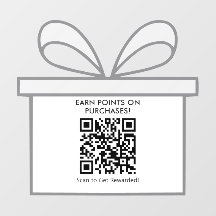 Custom Minimal Geschenkkarte Thema QR Code Promo S