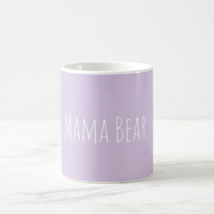Custom Minimal Mama Bear Lilac Lila Kaffeetasse